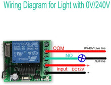 Load image into Gallery viewer, DC 12V 1CH 433Mhz RF Relay Smart Wireless Remote Control Light Switch, 2 Transmitters with 2 Relay Receiver