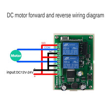 Load image into Gallery viewer, AC/DC 12V 24V 2CH RF Relay Wireless Remote Control Light Switch Garage Door Remote Opener 433Mhz,5 Transmitter with 1pc Relay Receiver