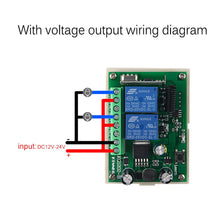Load image into Gallery viewer, AC/DC 12V 24V 2CH RF Relay Wireless Remote Control Light Switch Garage Door Remote Opener 433Mhz,5 Transmitter with 1pc Relay Receiver