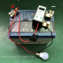 Load image into Gallery viewer, KTNNKG DC 12V 240A Remote Battery Disconnect Switch with LED Digital Voltmeter Display,Smart Voltage Control Battery Kill Switch with Fuse