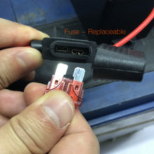 Load image into Gallery viewer, KTNNKG DC 12V 240A Remote Battery Disconnect Switch with LED Digital Voltmeter Display,Smart Voltage Control Battery Kill Switch with Fuse