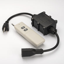 Load image into Gallery viewer, KTNNKG Waterproof Remote Control Power Strip, Watertight Electrical Box with 30amps Remote Relay Receiver,Outdoor Weatherproof Smart Switch,ac 90-250V