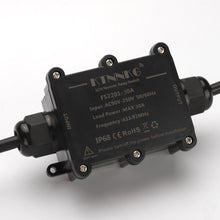 Load image into Gallery viewer, KTNNKG Waterproof Remote Control Power Strip, Watertight Electrical Box with 30amps Remote Relay Receiver,Outdoor Weatherproof Smart Switch,ac 90-250V