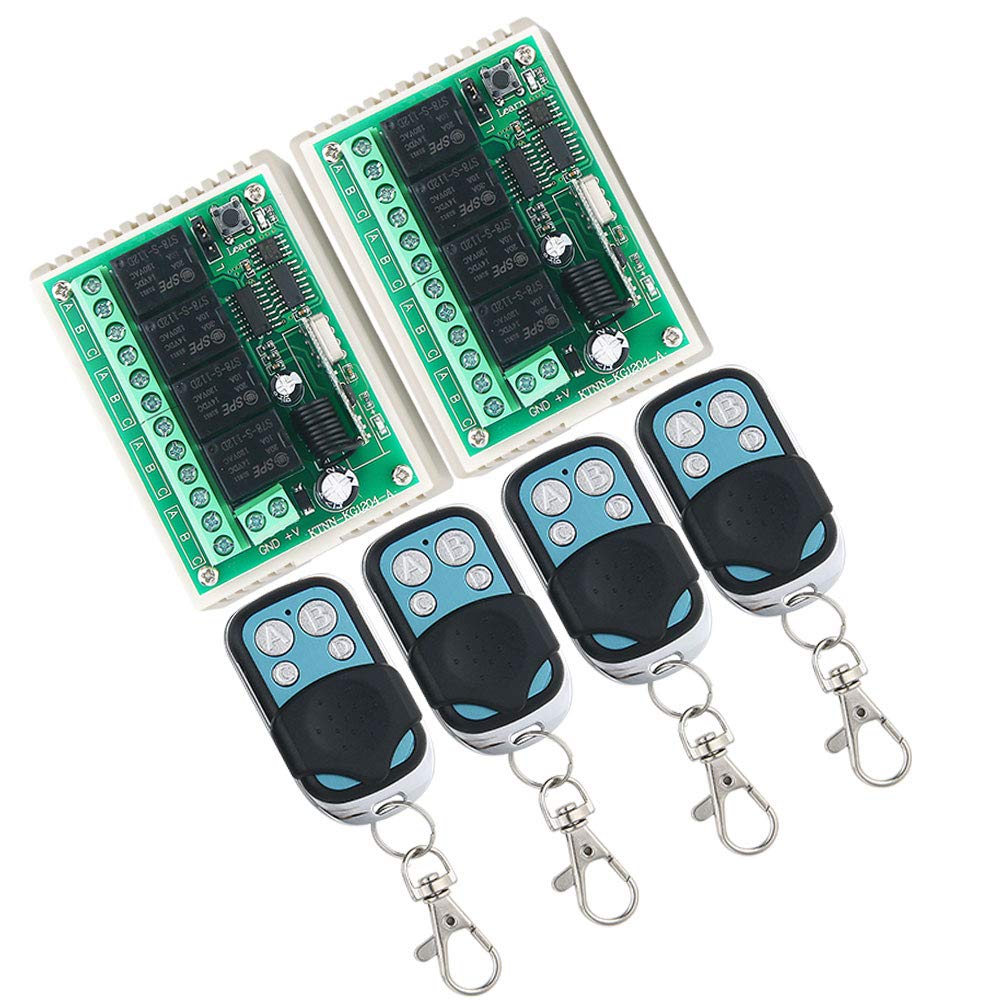 thumbnail image 2 of 4-Channel Wireless RF Remote Control Switch – DC12V Relay Module – 433MHz / 315MHz 2 of 5