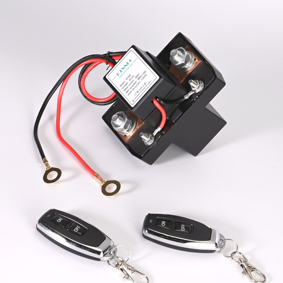 Remote Current Control KTNNKG 12V DC 300A Current Max Remote Control Car Battery Disconnect S